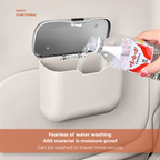 Car Trash Can with Lid – Hanging Storage Bin for Car Interior
