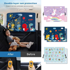 Magnetic Dual-Layer Car Window Sun Shades