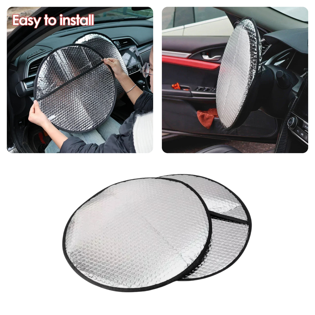 Reflective Steering Wheel Sun Protector