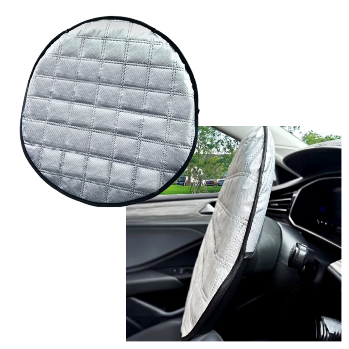 Car Steering Wheel Sun Shade Cover – UV & Heat Protection