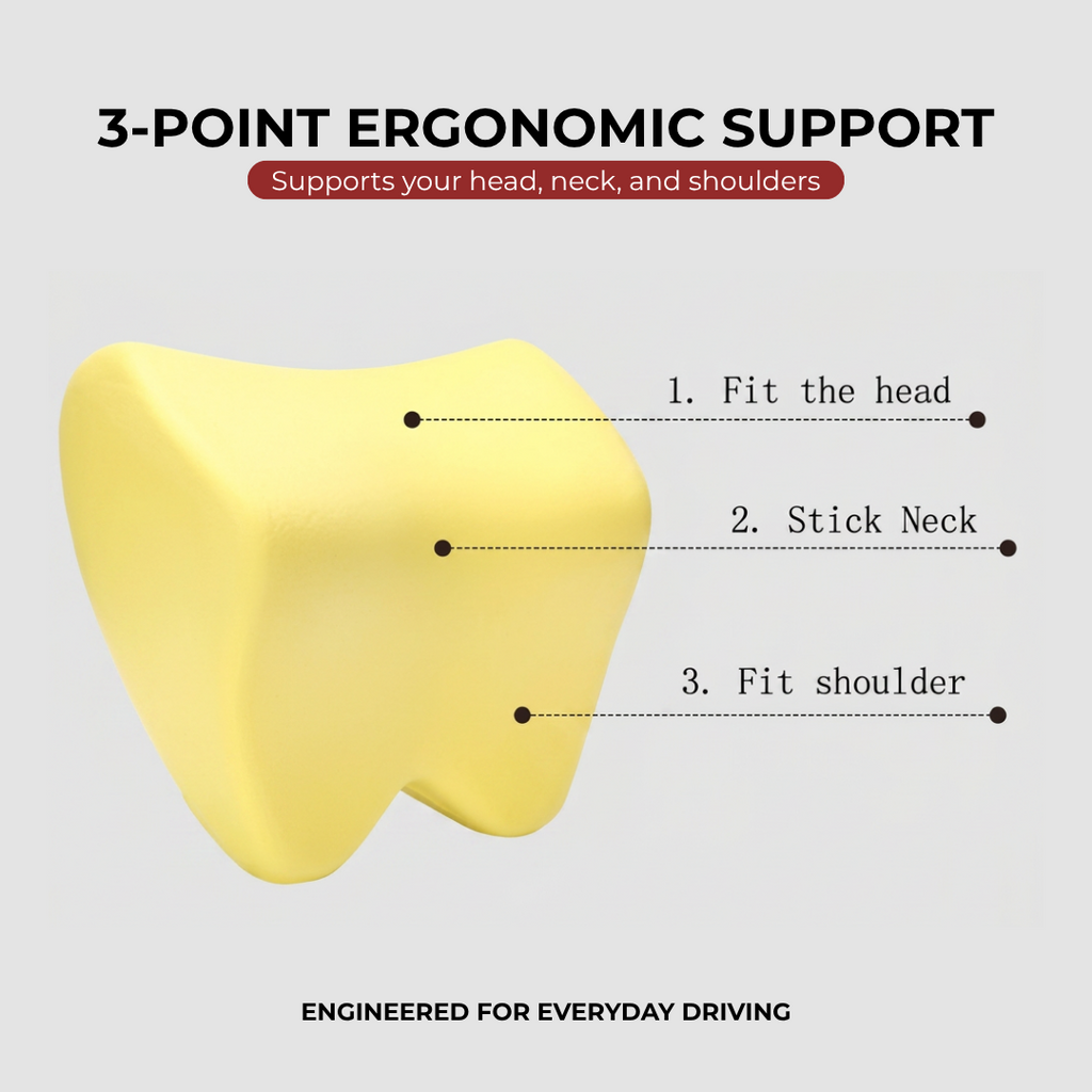Premium Memory Foam Car Support Cushion