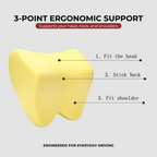Premium Memory Foam Car Support Cushion