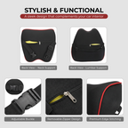 Premium Memory Foam Car Support Cushion
