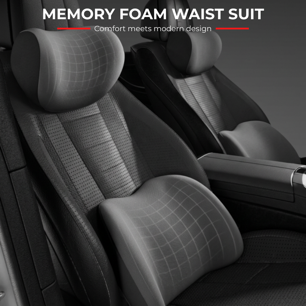 Premium Memory Foam Car Support Cushion