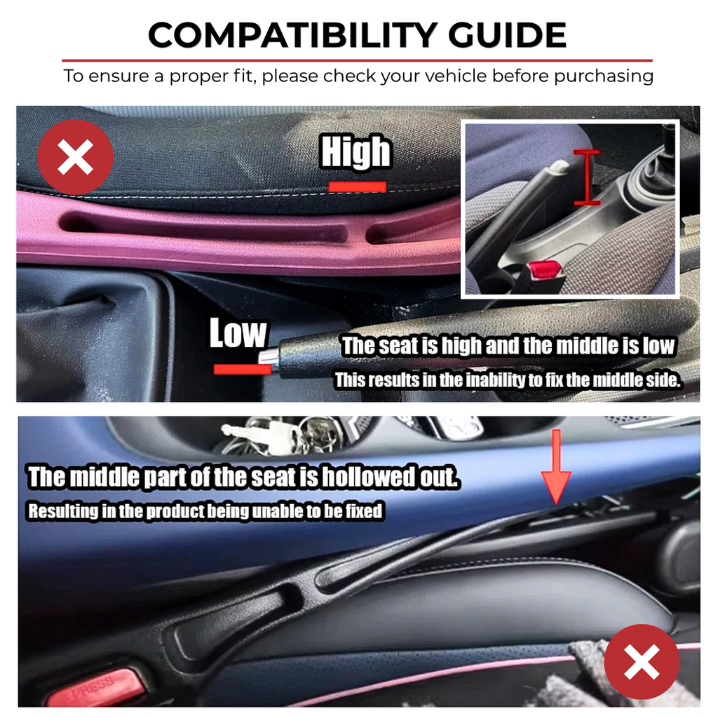 2-Pack Car Seat Gap Filler Organizer – Dual Slot Storage for Phone, Keys & Essentials