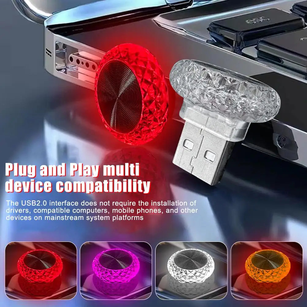 Mini USB LED Ambient Light – Plug-In Interior Glow