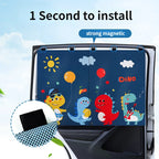 Magnetic Dual-Layer Car Window Sun Shades