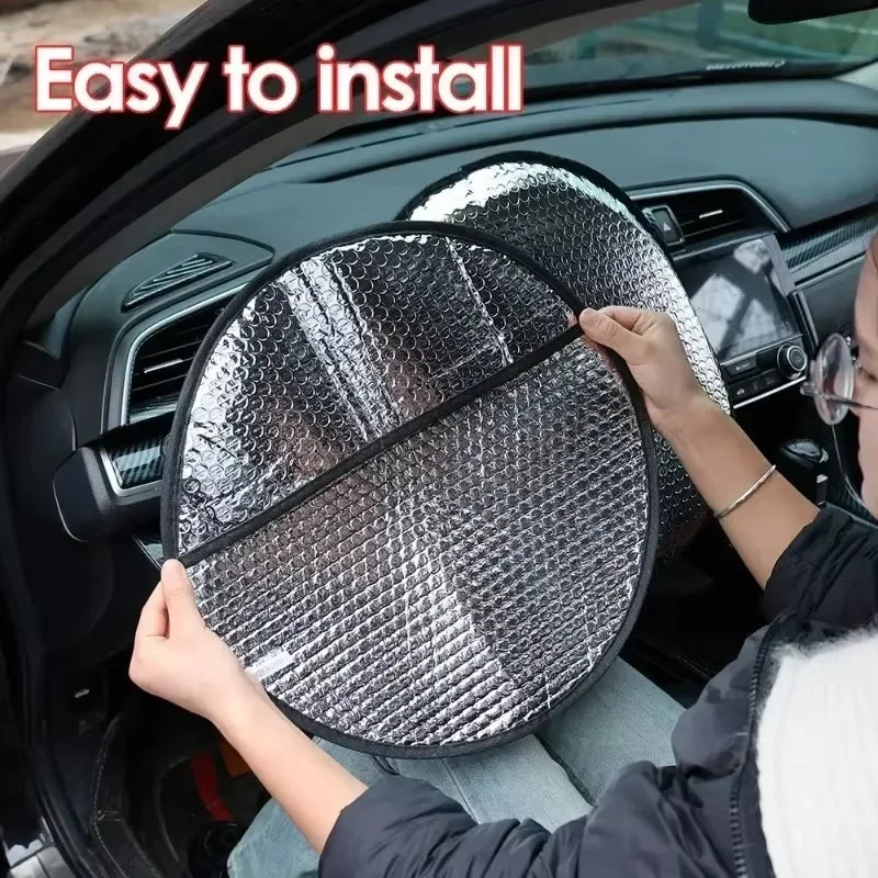 Reflective Steering Wheel Sun Protector