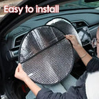 Reflective Steering Wheel Sun Protector