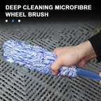 Plush Wheel & Rim Cleaning Brush – Soft Microfiber Tyre Brush