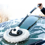 Telescopic Car Wash Mop – Soft Chenille Head with Extendable Handle