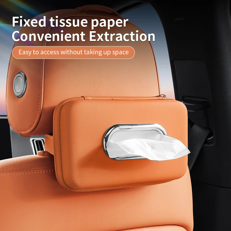 Car Tissue Box Holder – Multifunctional Sun Visor & Armrest Storage