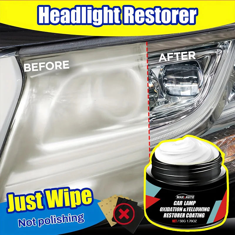 Headlight Restoration Kit – Oxidation Remover & Polish Paste