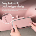 Car Trash Can with Lid – Hanging Storage Bin for Car Interior