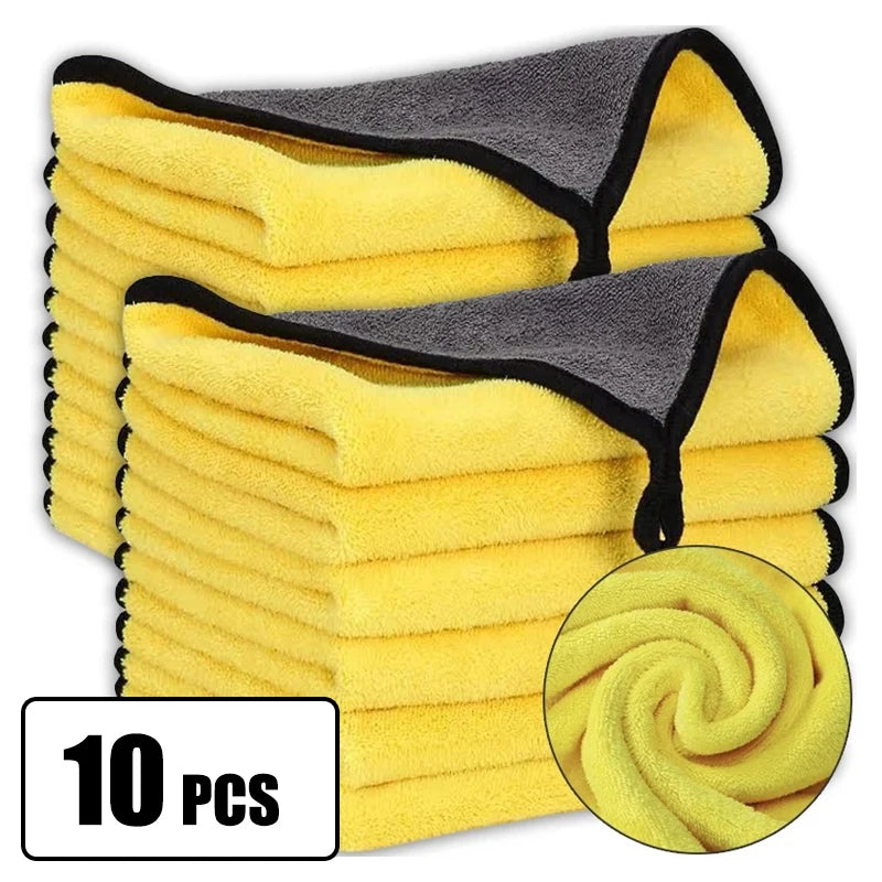 Microfibre Wash Towel Set – Hemmed Cleaning & Drying Cloths