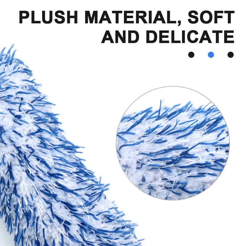 Plush Wheel & Rim Cleaning Brush – Soft Microfiber Tyre Brush