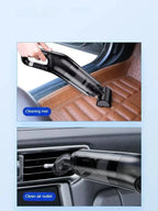 Handheld Car Vacuum – Wet & Dry with Motorised Brush Head & 6 Attachments