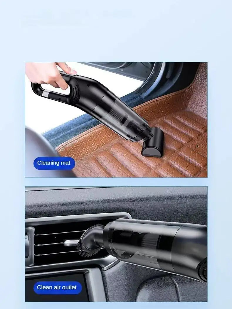 Handheld Car Vacuum – Wet & Dry with Motorised Brush Head & 6 Attachments