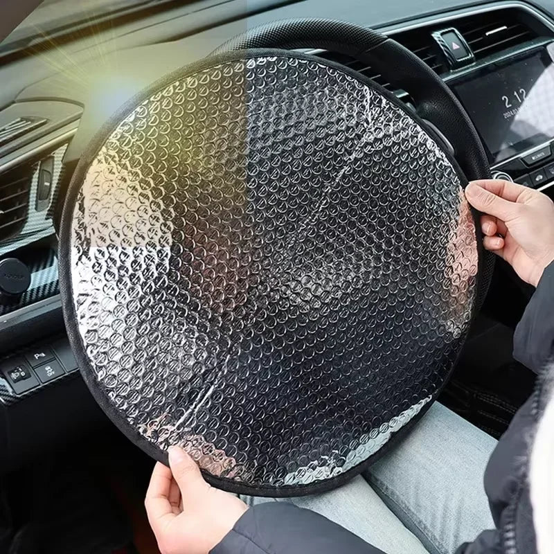 Reflective Steering Wheel Sun Protector