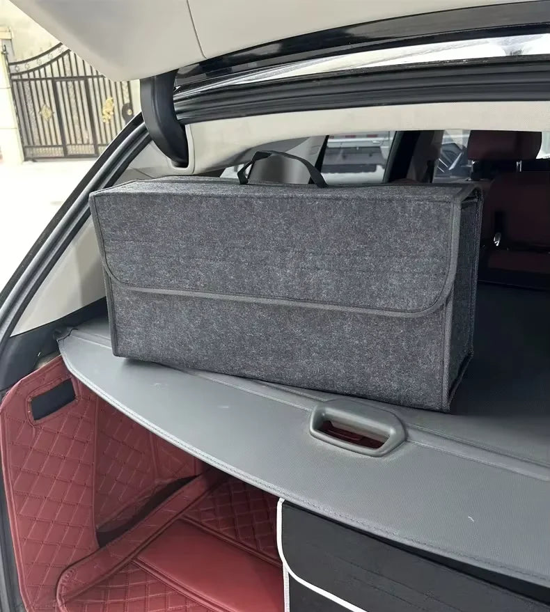 Felt Car Trunk Organizer – Large Anti-Slip Storage Box