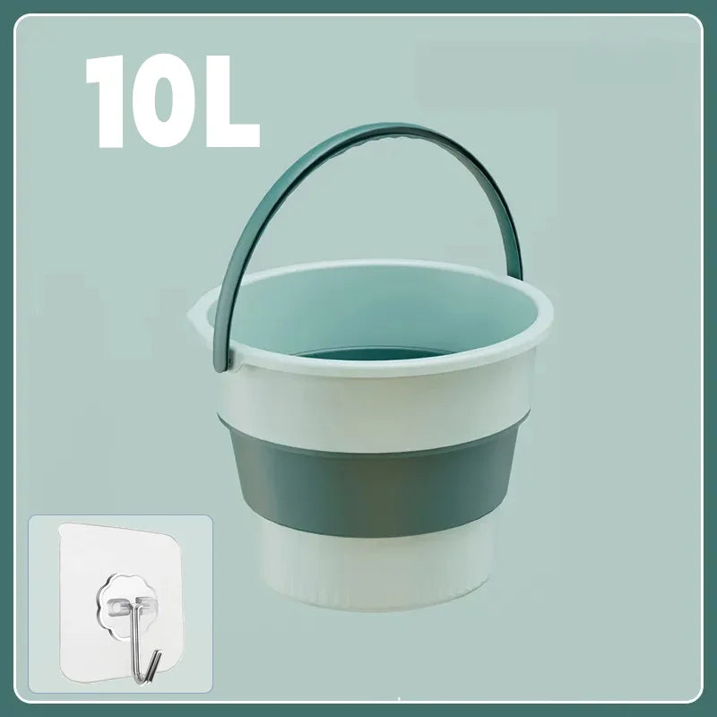 Collapsible Car Wash Bucket – Thick Silicone, 5L / 10L / 17L