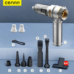 Cordless Car Vacuum – Brushless Handheld Vacuum with HEPA Filter & Attachments