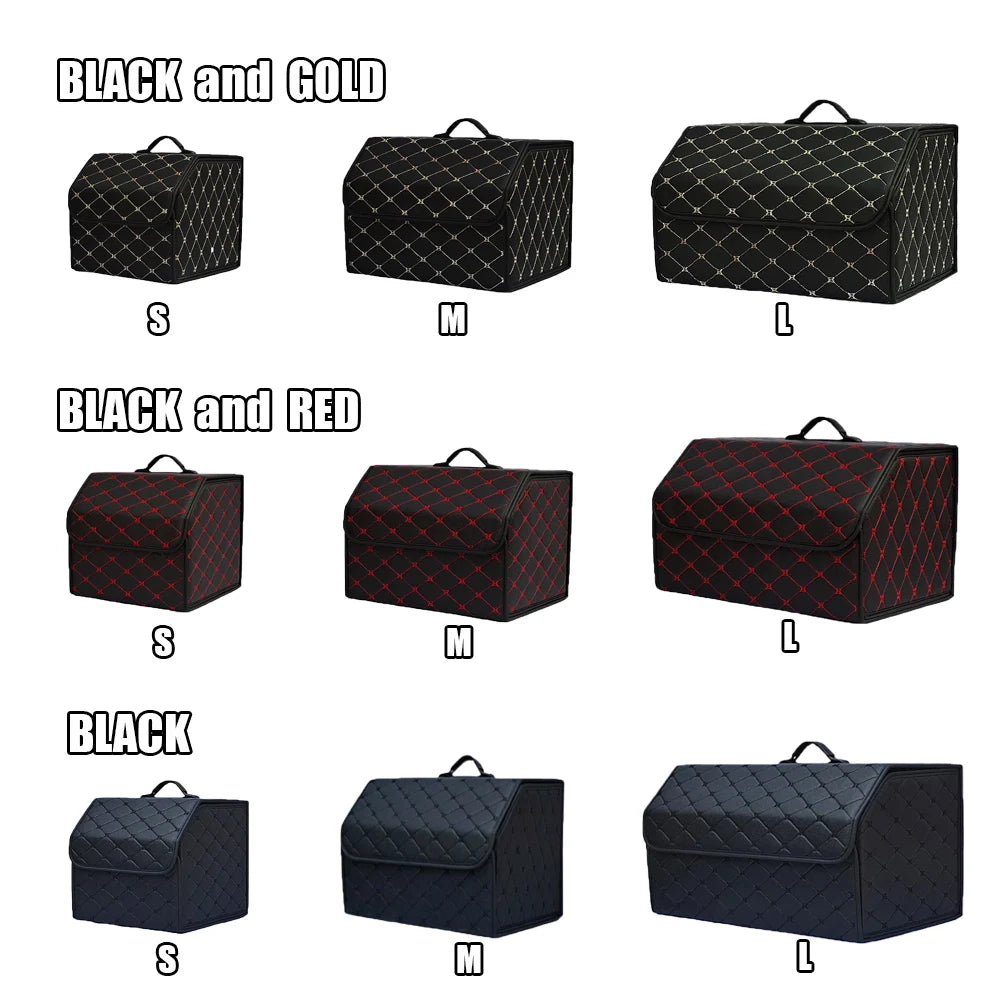 Large Trunk Organiser Box – Multi-Compartment with Lid