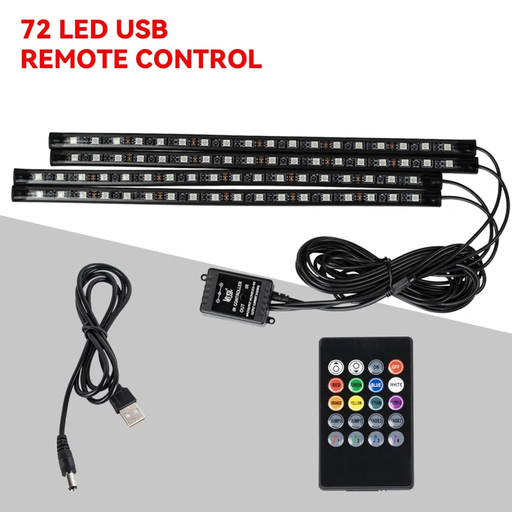 RGB LED Footwell Lights – Music-Sync Ambient Kit