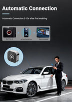 Wireless CarPlay adapter navigation on screen