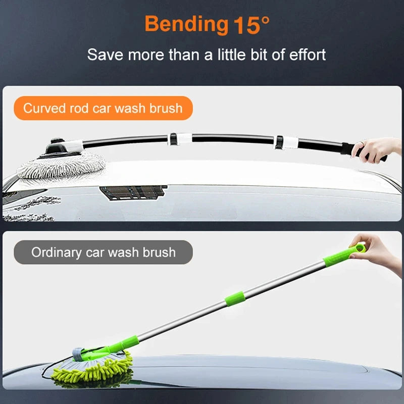 Telescopic Car Wash Mop – Soft Chenille Head with Extendable Handle