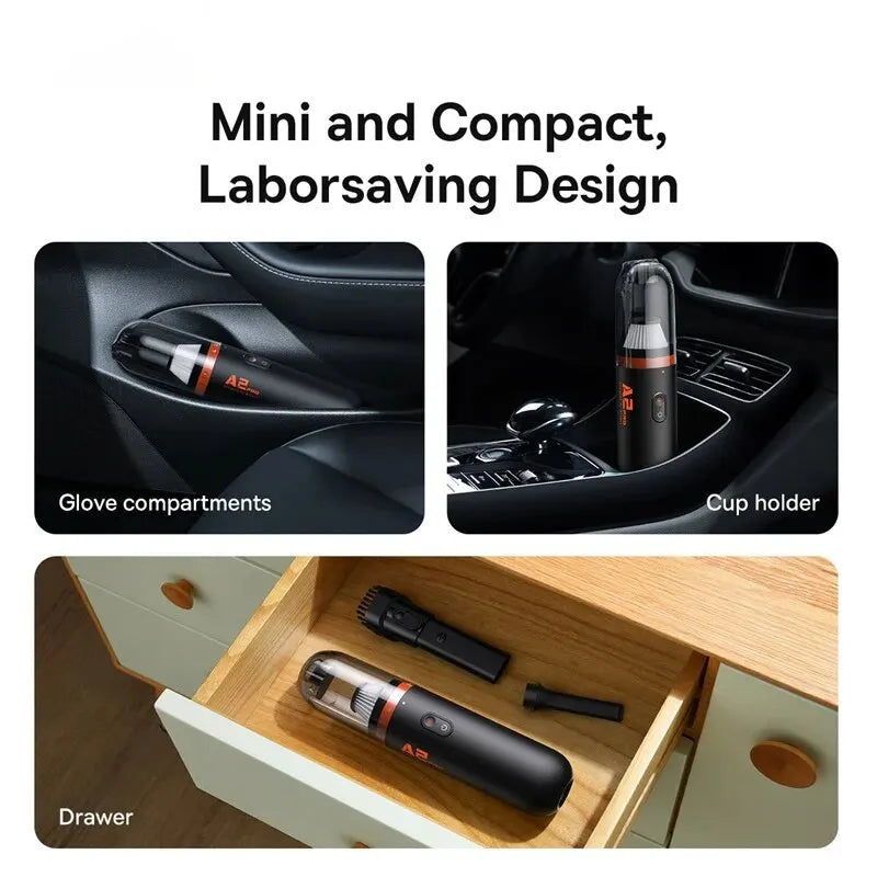 Baseus A2 Pro Cordless Mini Car Vacuum – 2-in-1 Vacuum & Blower