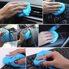 Car Cleaning Gel – Reusable Dust Putty for Vents, Consoles & Keyboards