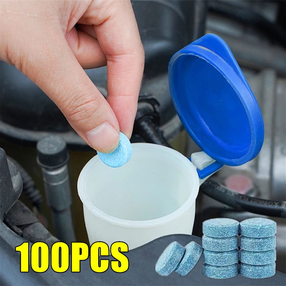 Windscreen Washer Tablets – Concentrated Glass Cleaner, 1 Tablet = 4L