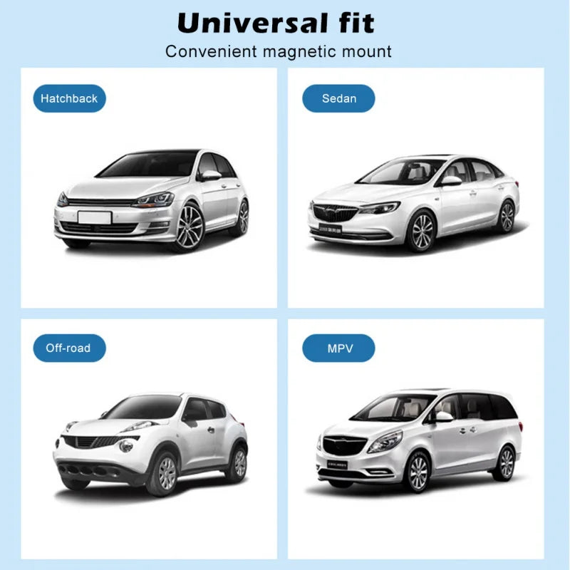 Magnetic Dual-Layer Car Window Sun Shades