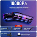 Handheld Car Vacuum – Wet & Dry with Motorised Brush Head & 6 Attachments