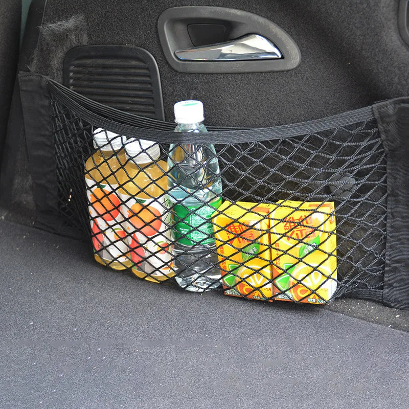 Seat Back Cargo Net – Elastic Mesh Organiser with Straps