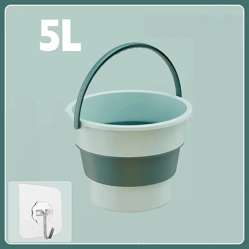 Collapsible Car Wash Bucket – Thick Silicone, 5L / 10L / 17L