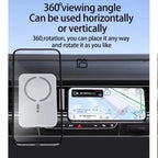 Magnetic Car Air Vent GPS Phone Holder Stand Wireless Charger For Magsafe iPhone 17 16 15 14 13 12 Pro Max Cellphone Bracket