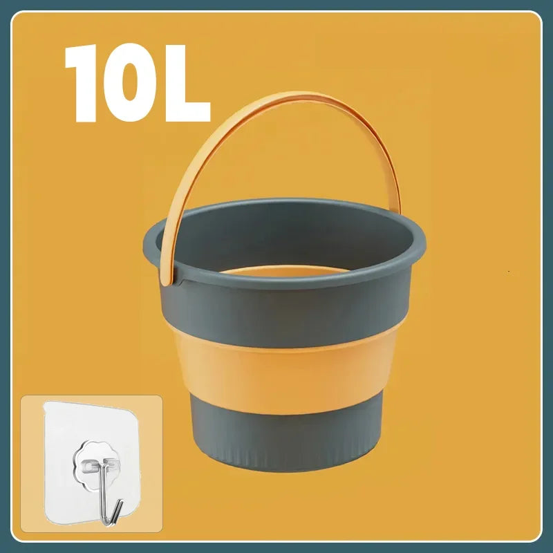 Collapsible Car Wash Bucket – Thick Silicone, 5L / 10L / 17L