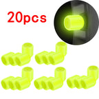 Universal Glow-in-the-Dark Tire Valve Caps