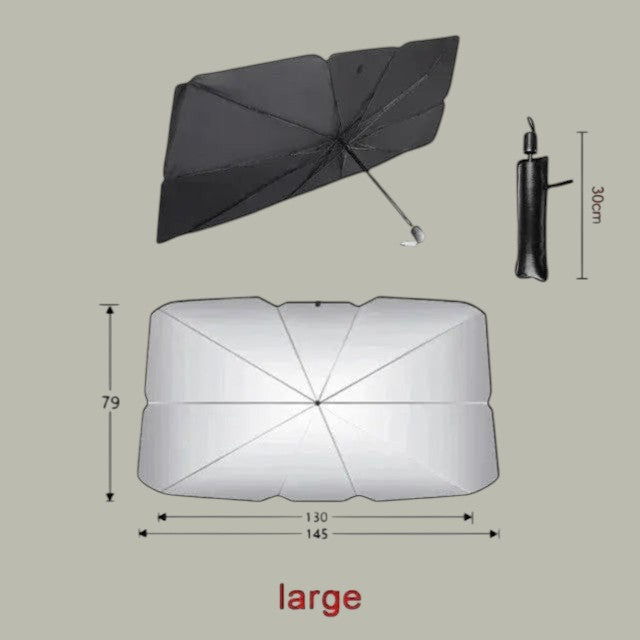Car Sunshade Umbrella – Foldable Windshield Sun Protector | UV & Heat Protection