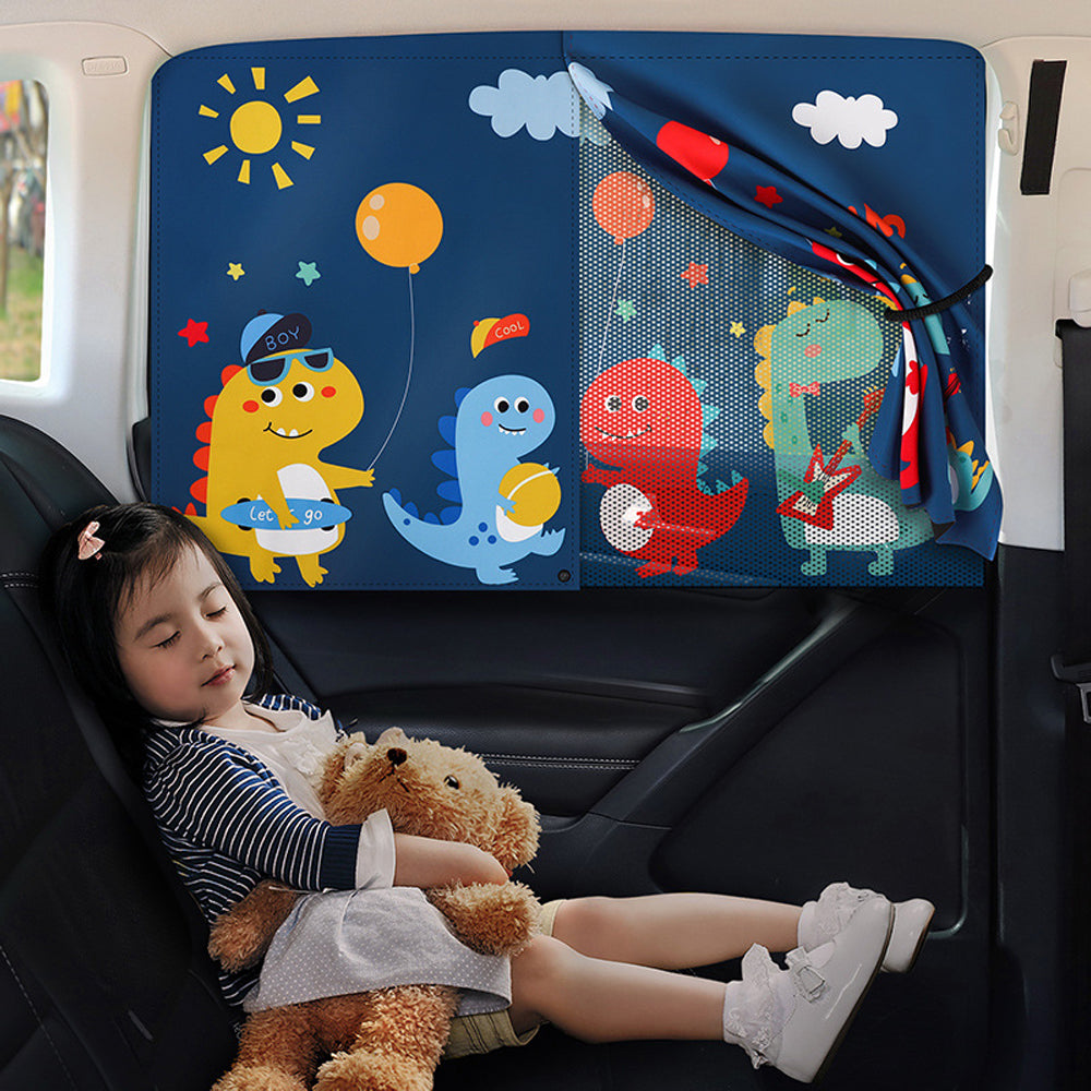 Magnetic Dual-Layer Car Window Sun Shades
