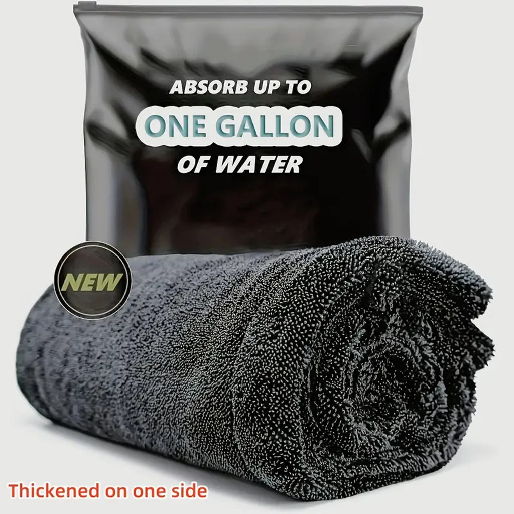 Oversized Microfiber Car Drying Towel – Super Absorbent Wash Cloth