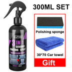 3-in-1 Ceramic Coating Spray – Hydrophobic Gloss & Paint Protection