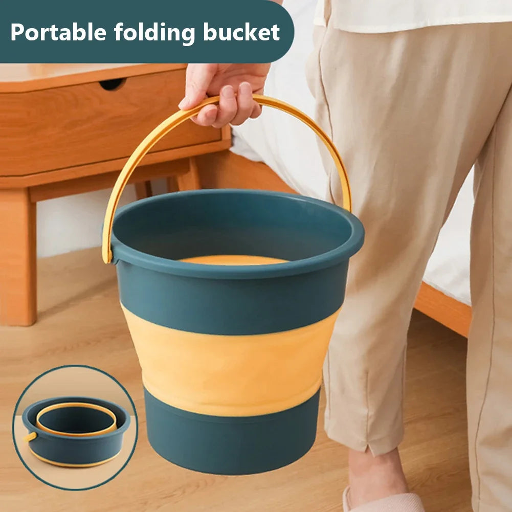 Collapsible Car Wash Bucket – Thick Silicone, 5L / 10L / 17L