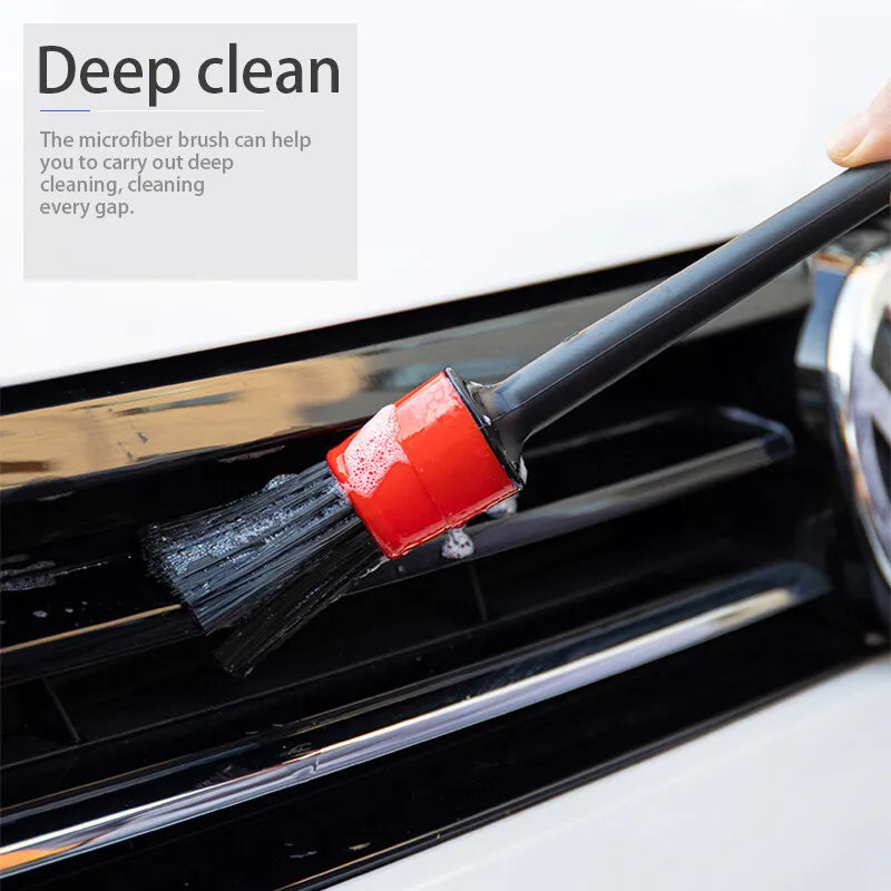 Car Detailing Brush Set – 5 Soft Brushes for Vents, Dash & Interior