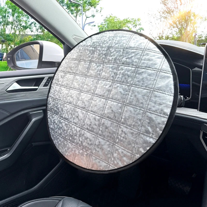 Car Steering Wheel Sun Shade Cover – UV & Heat Protection