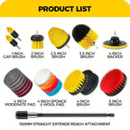 7-Piece Drill Brush Set – Power Scrubber Kit for Carpets, Mats & Upholstery