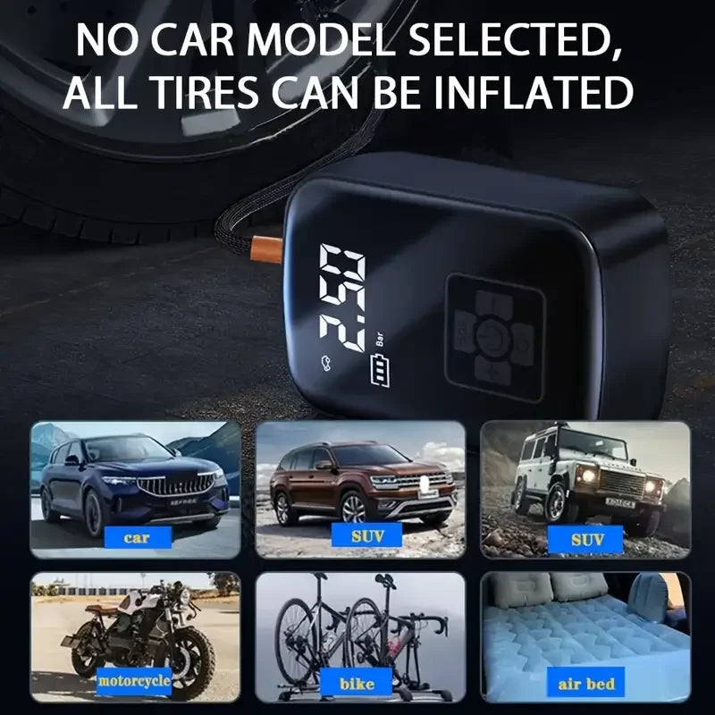 Cordless Tyre Inflator – Wireless Air Compressor Pump