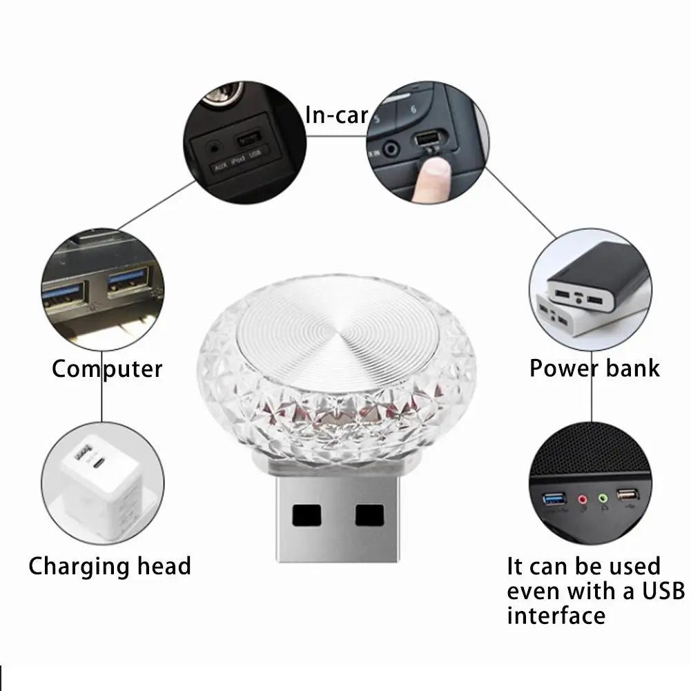 Mini USB LED Ambient Light – Plug-In Interior Glow